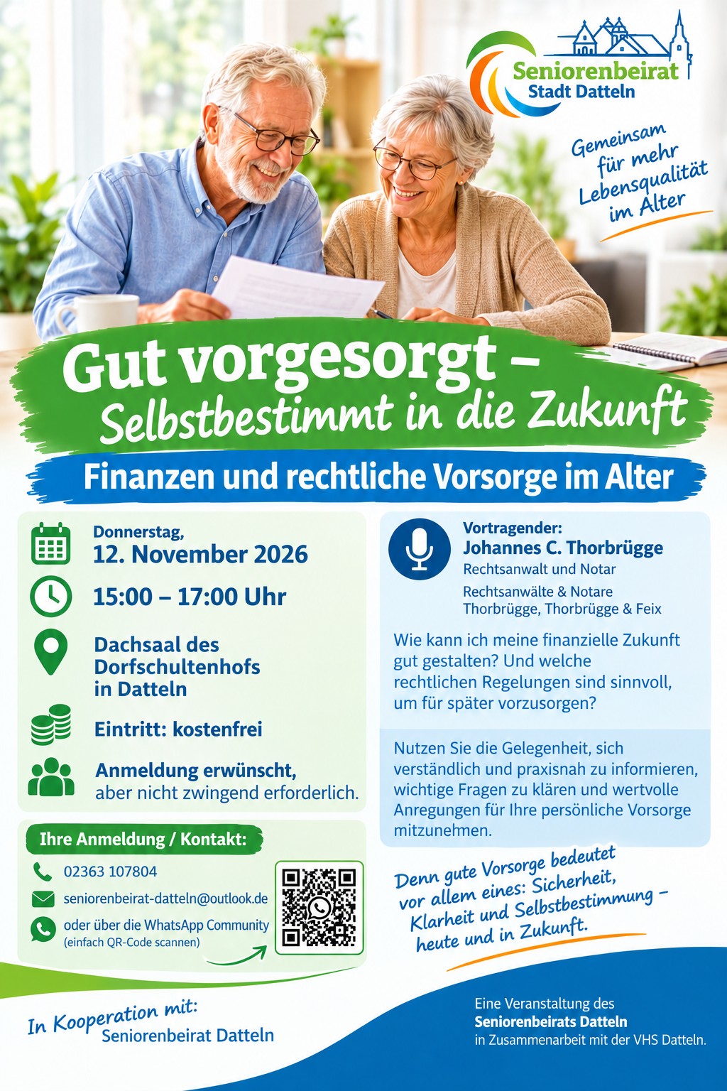 Gut vorgesorgt – Zukunft gestalten